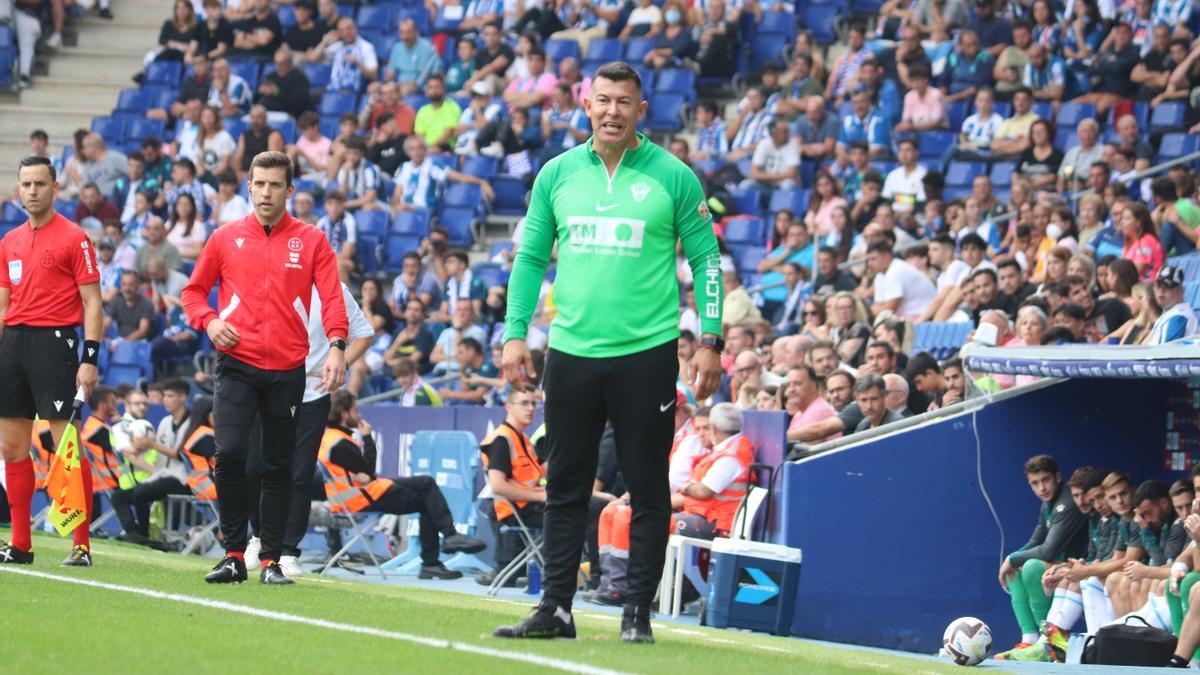 Jorge Almirón, el pasado domingo, durante el partido frente al Espanyol