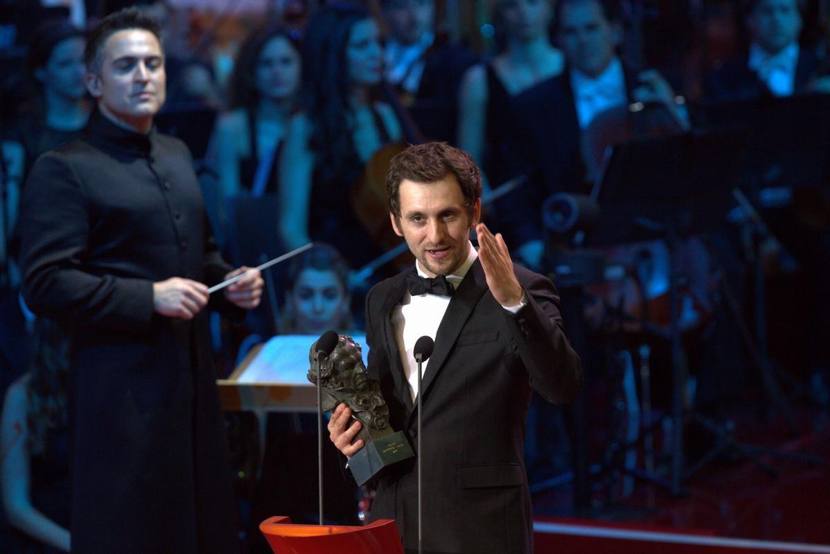 MADRID 04/02/2017 ICULT Gala de la 31 edicion de los Premios Goya. En la imagen Mejor Goya a Direccion Novel Raul Arevalo . imagen DAVID CASTRO