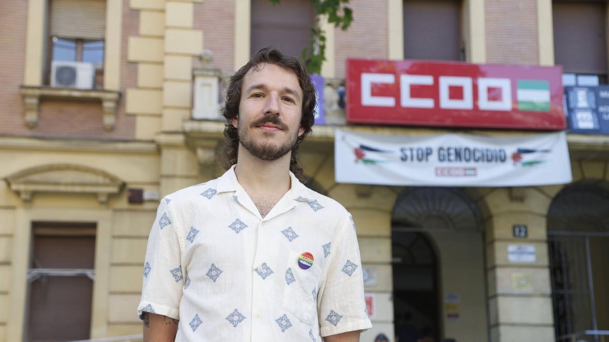 Juanjo Caballero, secretario de Juventud de CCOO en Córdoba.