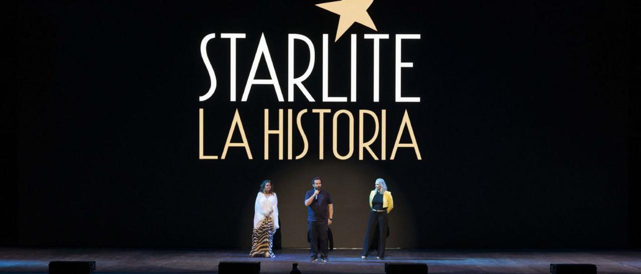 Sandra García-Sanjuán, Ignacio Maluquer y Paola García-Sanjuán Machado, el viernes, en Starlite. | L.O.