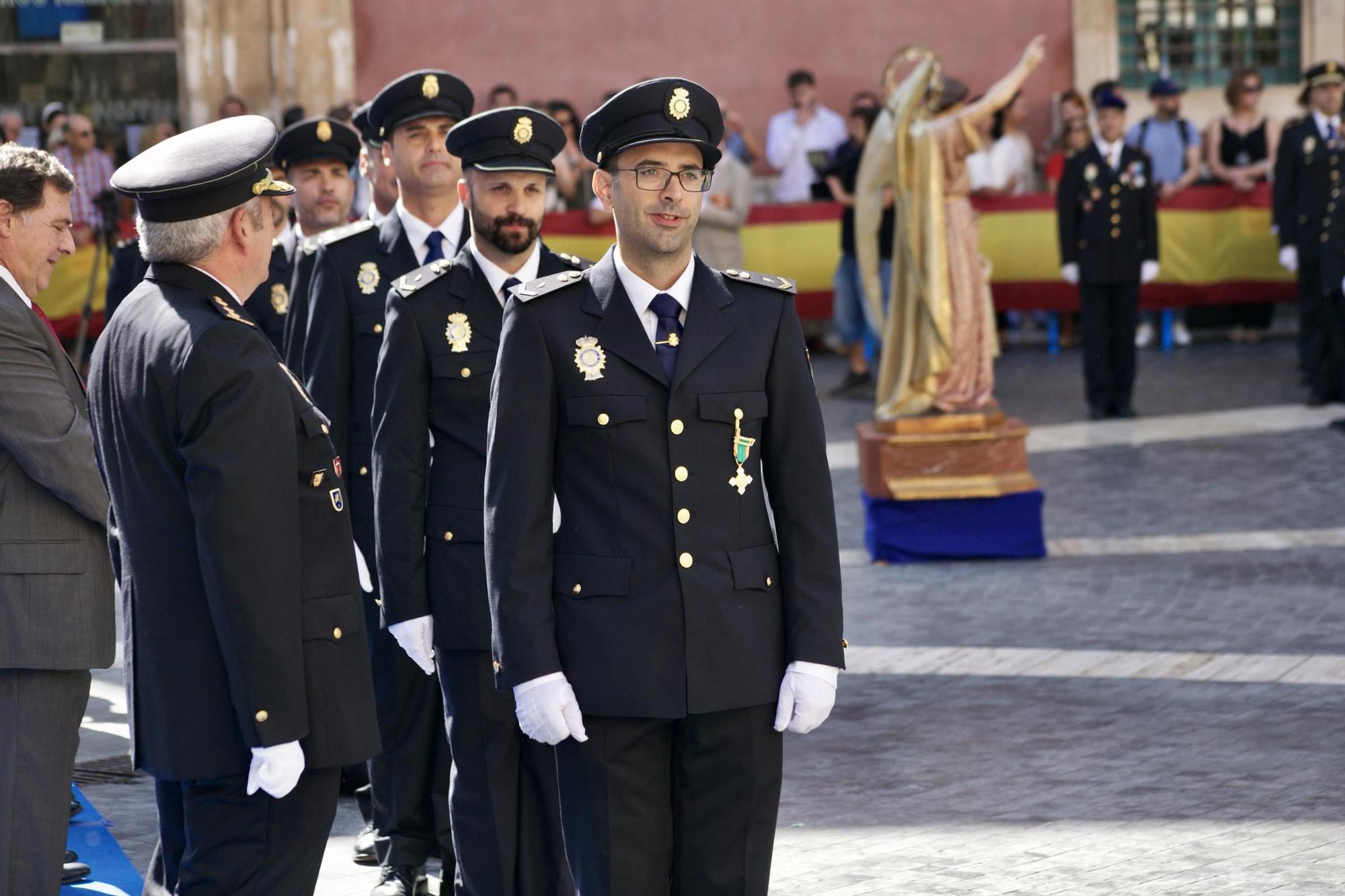 Las imágenes del acto de la Policía Nacional en Murcia por la Fiesta Nacional