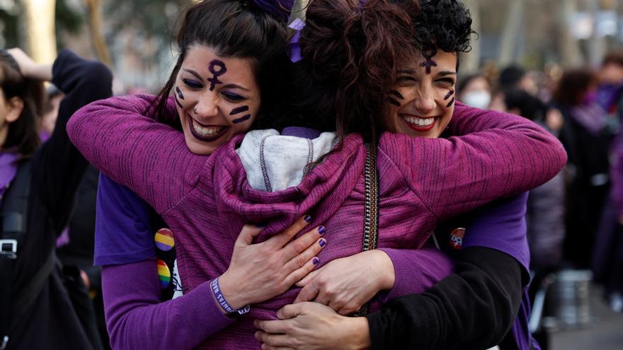 Las marchas del 8-M toman el centro de Madrid