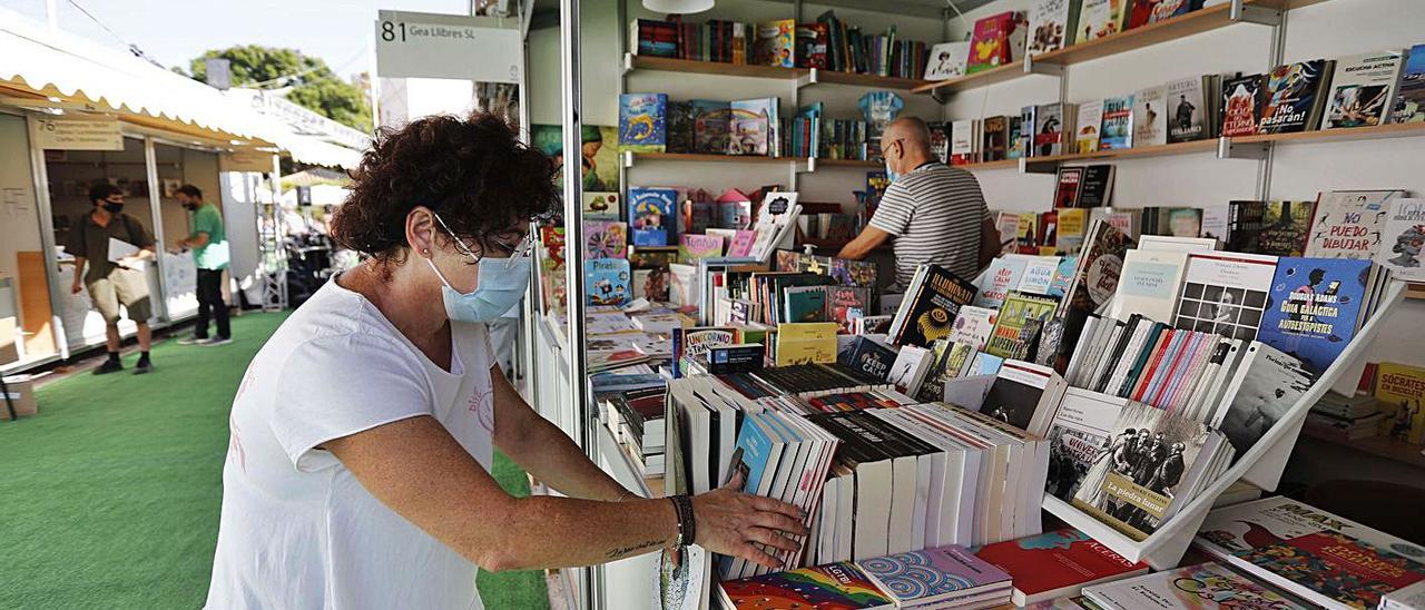 La caseta de
Gea Llibres
en Viveros. jm lópez