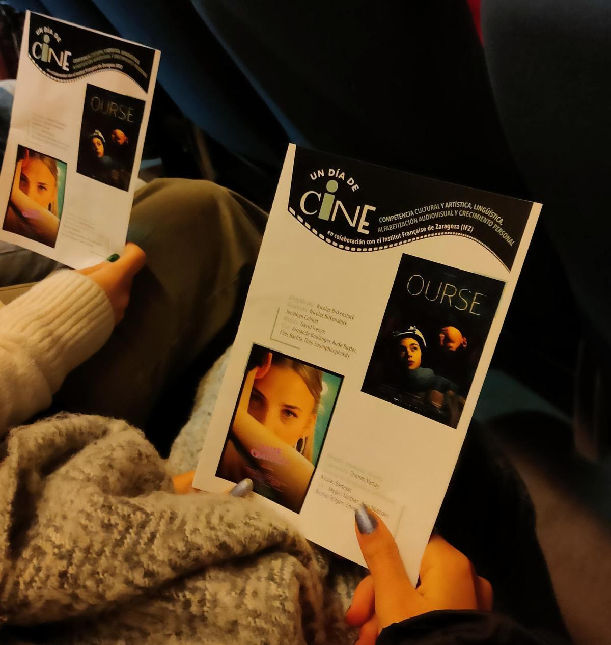 Material didáctico del cortometraje en francés del programa 'Un día de cine'.