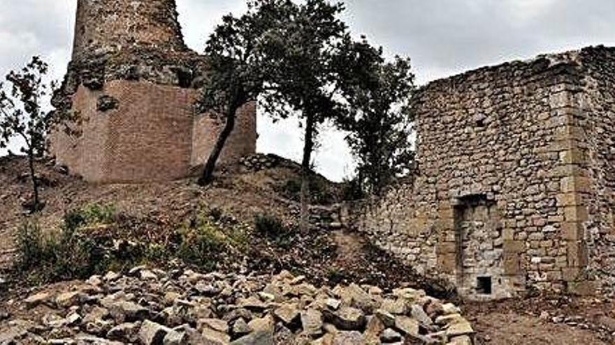 Les restes del castell es van consolidar en la primera fase de rehabilitació realitzada l&#039;estiu del 2017