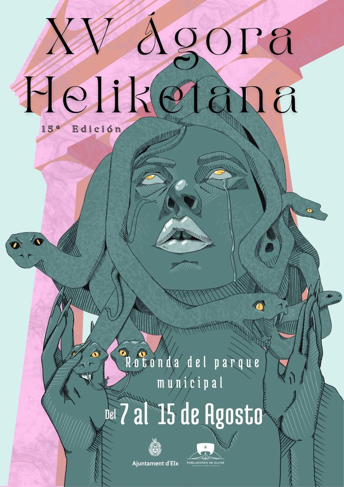 Cartel anunciador de la nueva edición del Ágora Heliketana