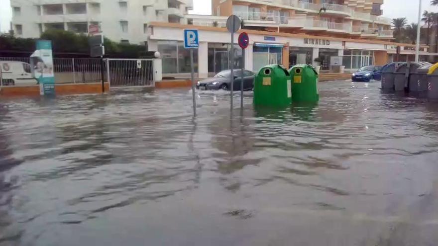 La gota fría deja las primeras inundaciones en Xàbia