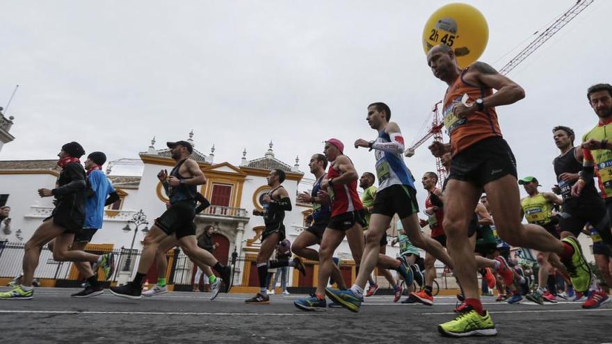 La impactante imagen del maratoniano que no llega a la meta de Sevilla