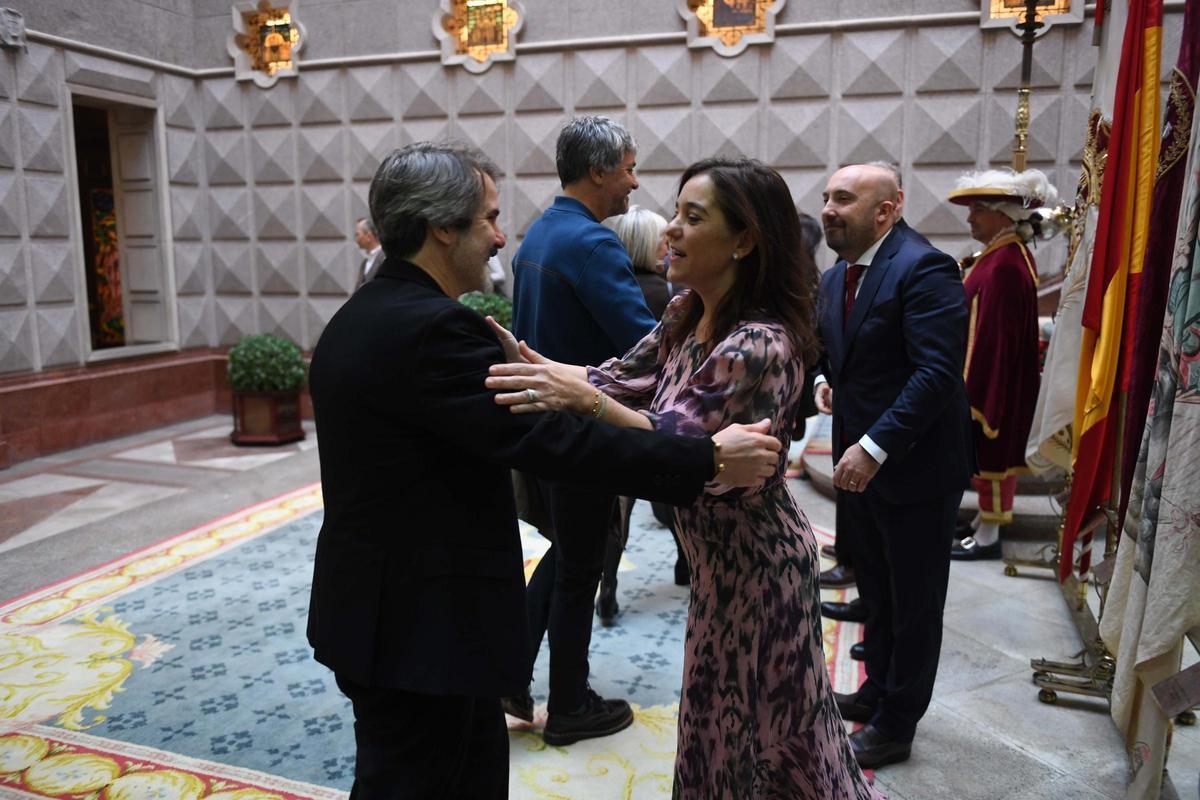 Recepción de Navidad en María Pita