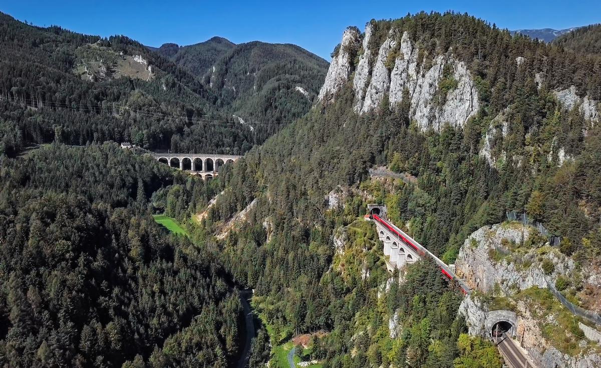 El ferrocarril Semmering y el viaducto Kalte Rinne