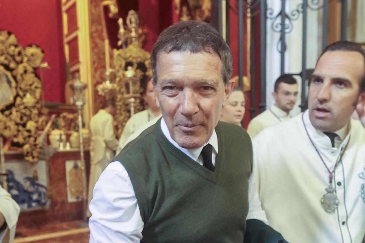Antonio Banderas en la Semana Santa de Málaga de 2026.