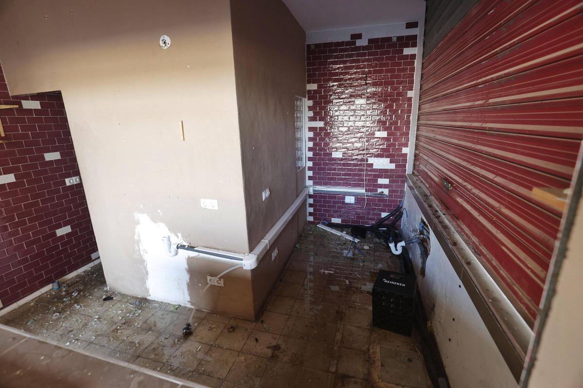 Interior del quiosco de Son Gibert.