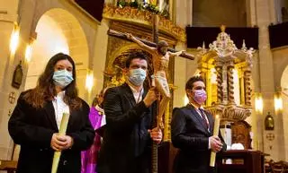 Vía crucis oficial de la Semana Santa dentro de la Concatedral
