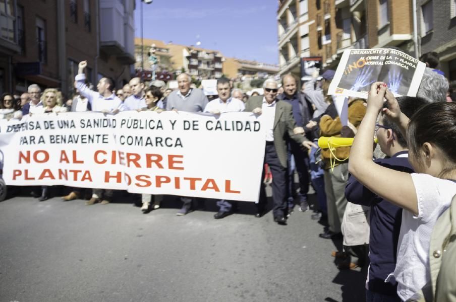 Manifestación sanitaria en Benavente