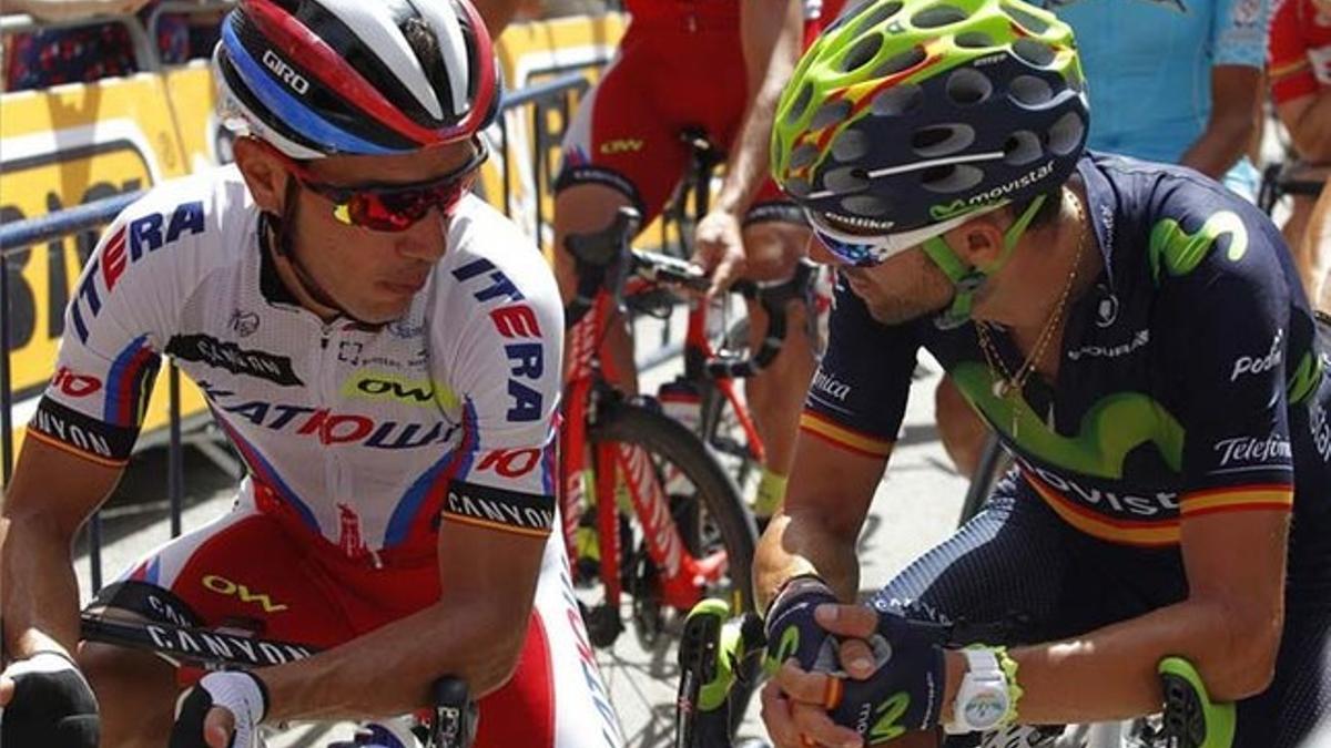 Purito Rodríguez y Alejandro Valverde lideran el equipo español de elite masculino