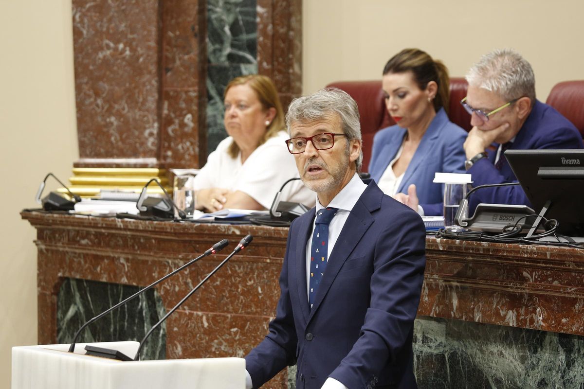 El consejero de Economía, Hacienda, Fondos Europeos y Transformación Digital, Luis Alberto Marín.