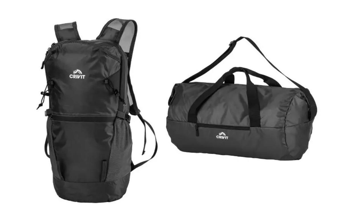 Mochila y bolsa de viaje.
