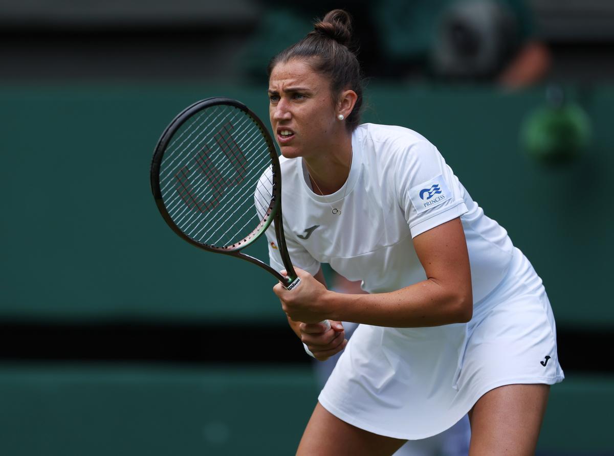 Sara Sorribes está en cuartos de final de Wimbledon en el cuadro de dobles.