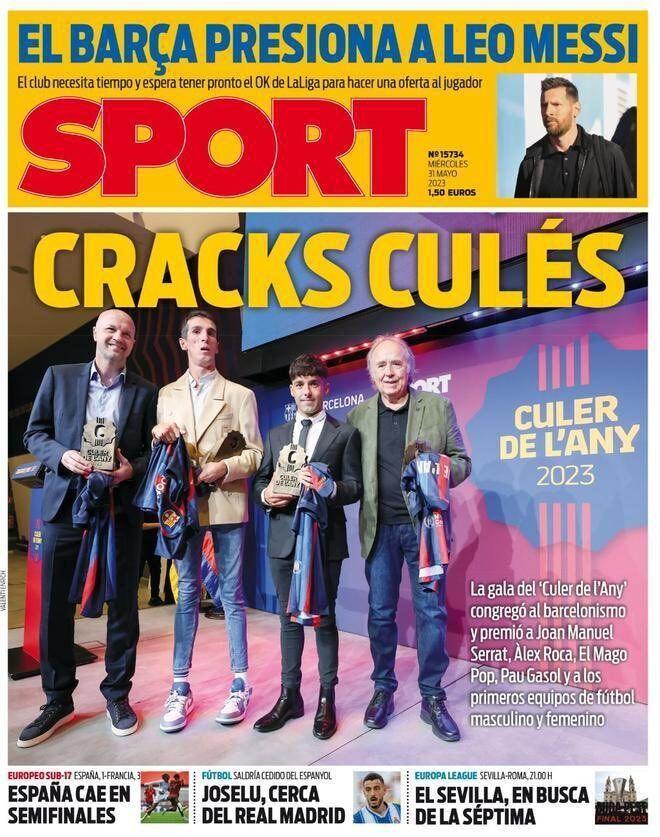 Estas son las portadas de la prensa deportiva