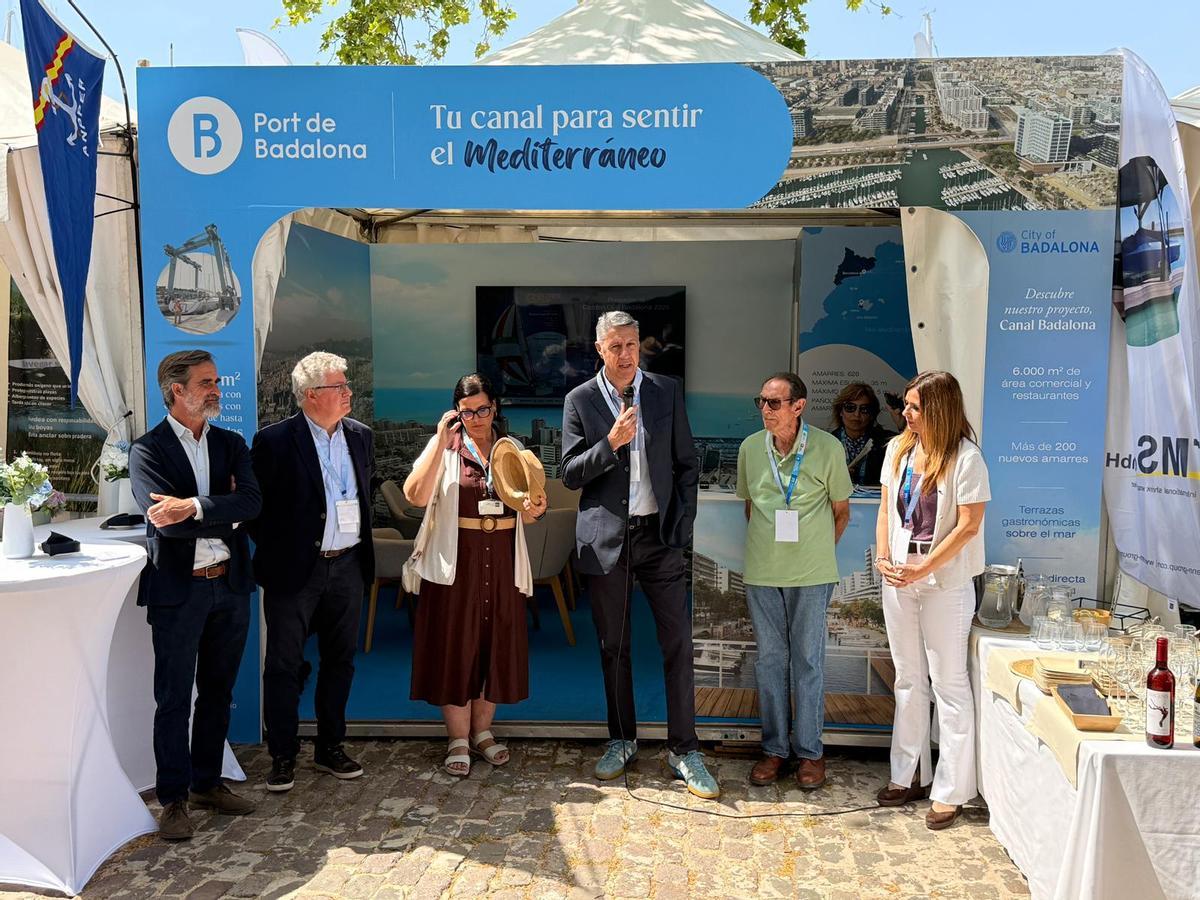 El 'stand' del Puerto de Badalona en la Palma International Boat Show 2026.
