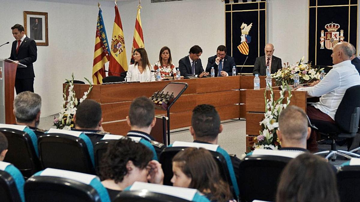 El alcalde, durante el acto institucional del año pasado.