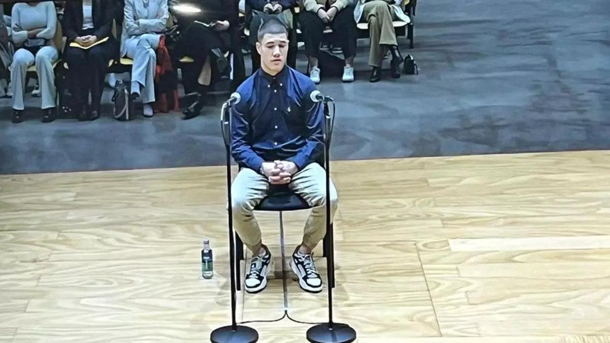 Alejandro Freire, 'Yumba', durante su declaración en el juicio del caso Samuel Luiz este miércoles 13 de noviembre.