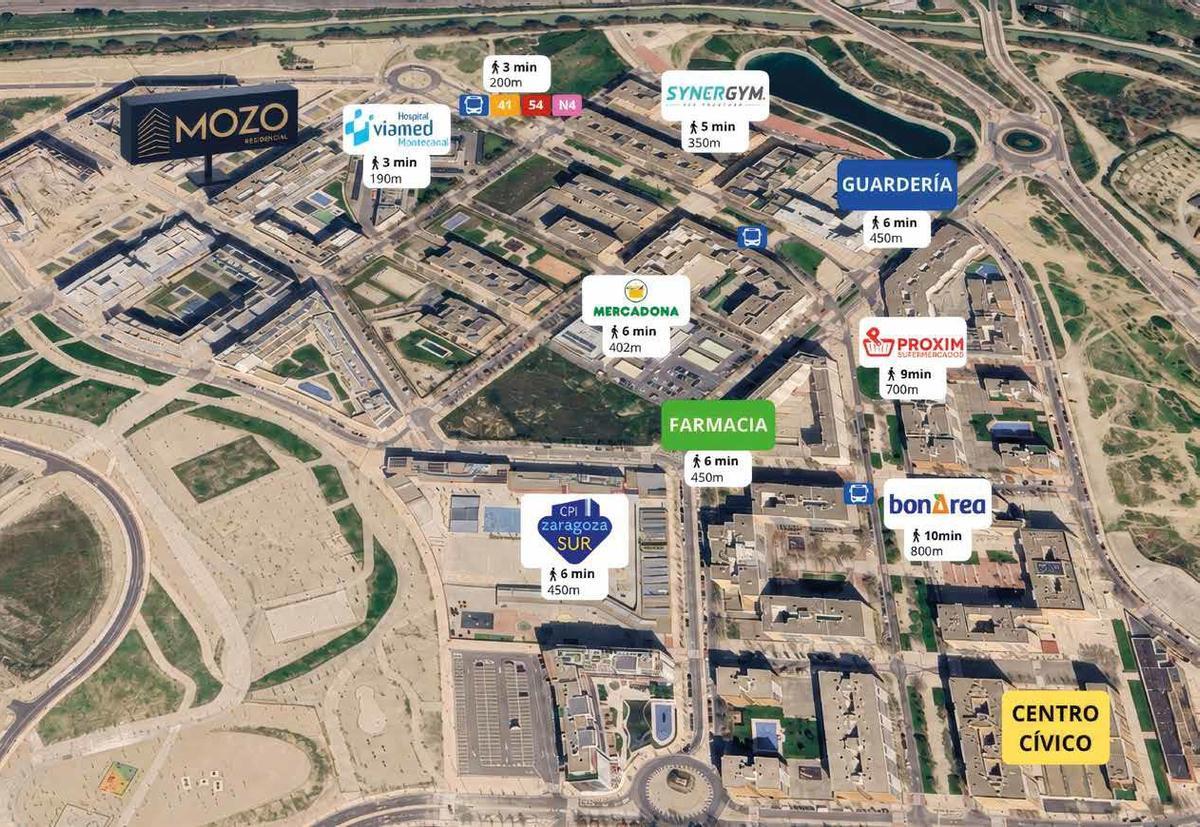 Mozo Residencial se ubica en Rosales del Canal y cuenta con todos los servicios necesarios en su entorno.