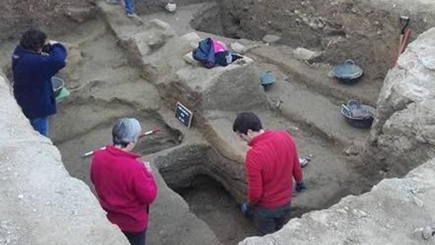 Les restes localitzades durant l&#039;excavació arqueològica la setmana passada.