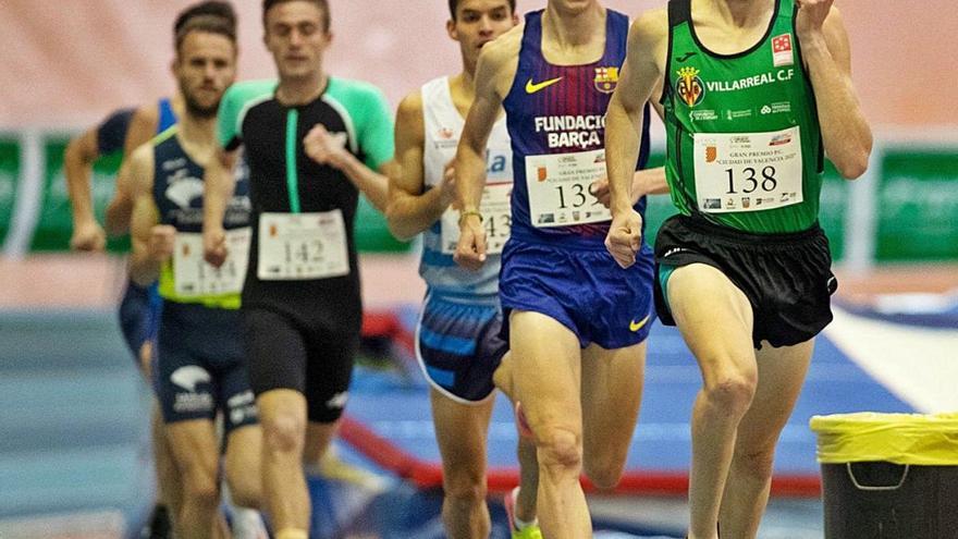 Mariano García, en primera posición de la prueba de Valencia.