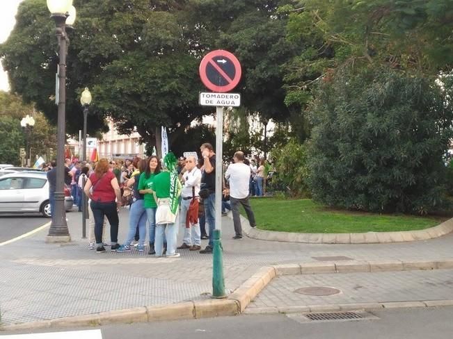 Huelga educativa en la capital grancanaria