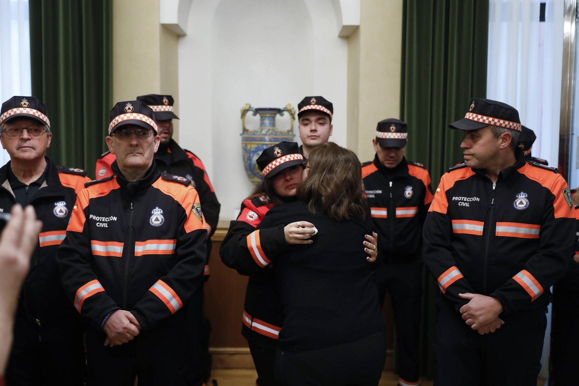 Emotivo homenaje a Inés Sánchez, la voluntaria de Protección Civil gijonesa fallecida en un accidente de tráfico en León