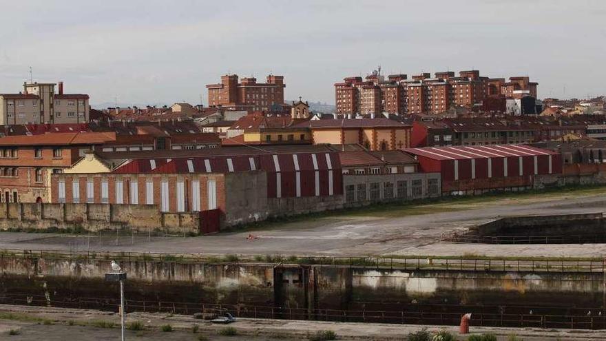 Aspecto de una parte del solar que sale a subasta, colindante con la Escuela Revillagigedo.