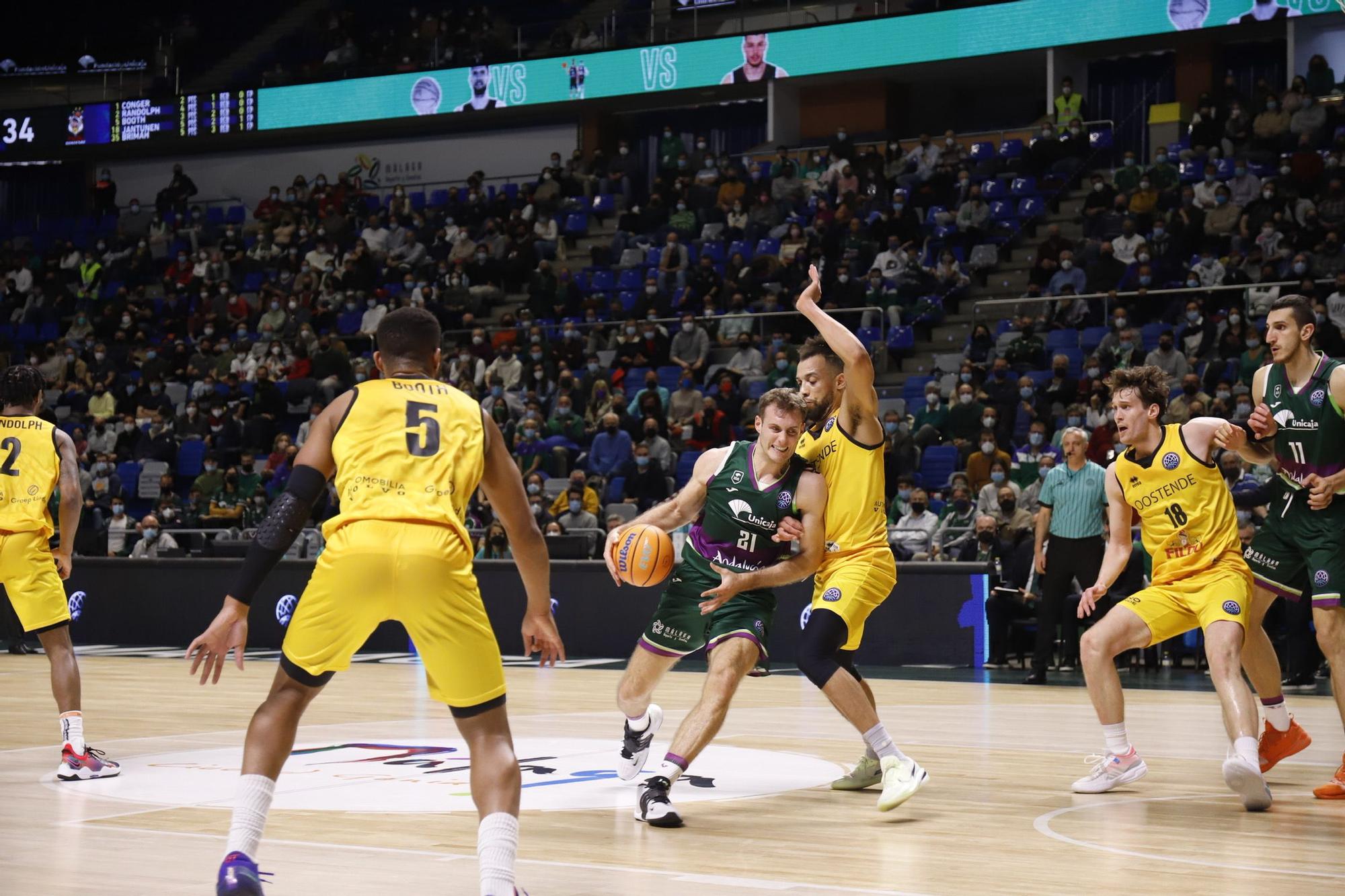 Las imágenes del Unicaja - Filou Oostende de la BCL