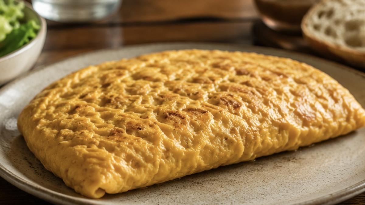 El asombroso caso de la tortilla de croché (imagen generada por IA).