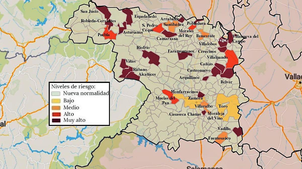 Apenas 37 localidades quedaban ayer con algún contagio en los últimos 14 días . | L.O.Z.