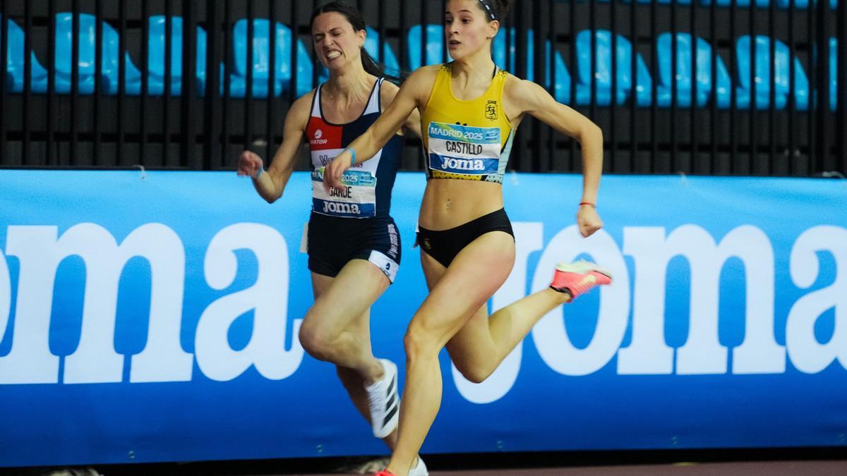 Laura Castillo, en acción, durante el Nacional absoluto en Madrid