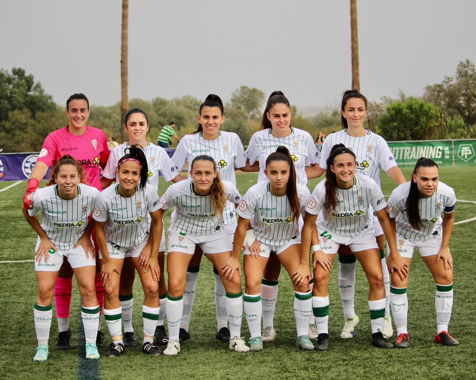 Formación del Córdoba Femenino en su último partido de la Copa de la Reina.