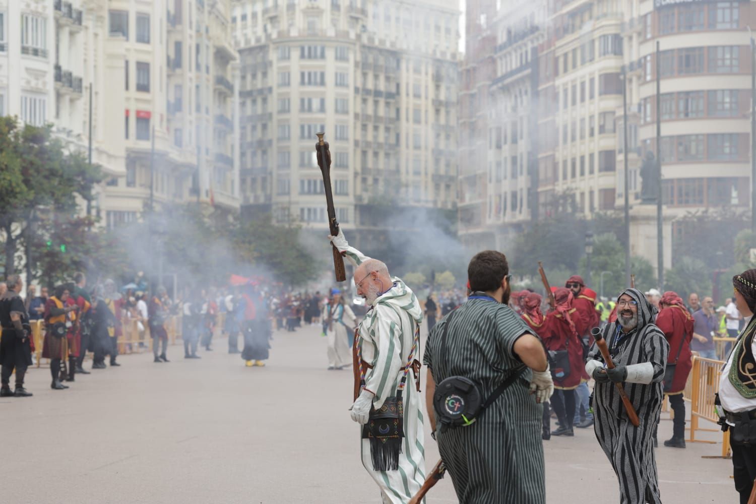 Trabucà en el centro de València
