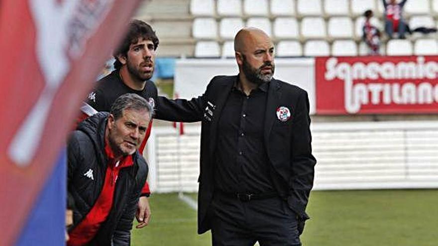 David Movilla, ayer en el estadio Ruta de la Plata.