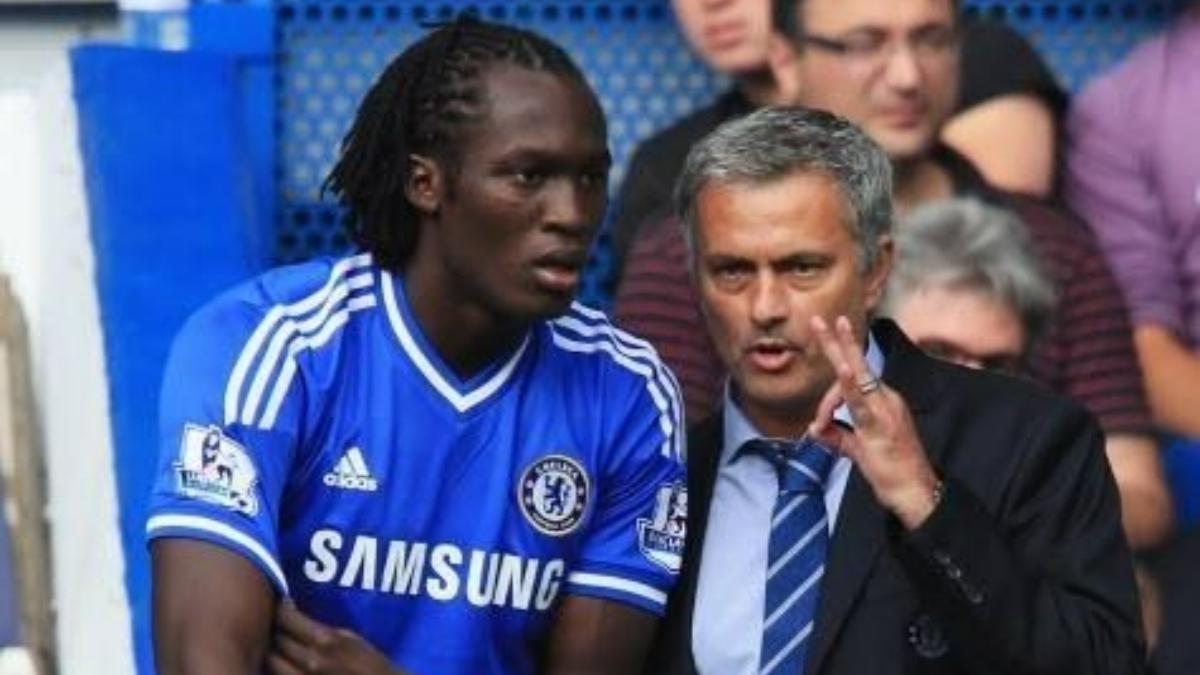 Lukaku y Mourinho, en su primera etapa en el Chelsea en 2013
