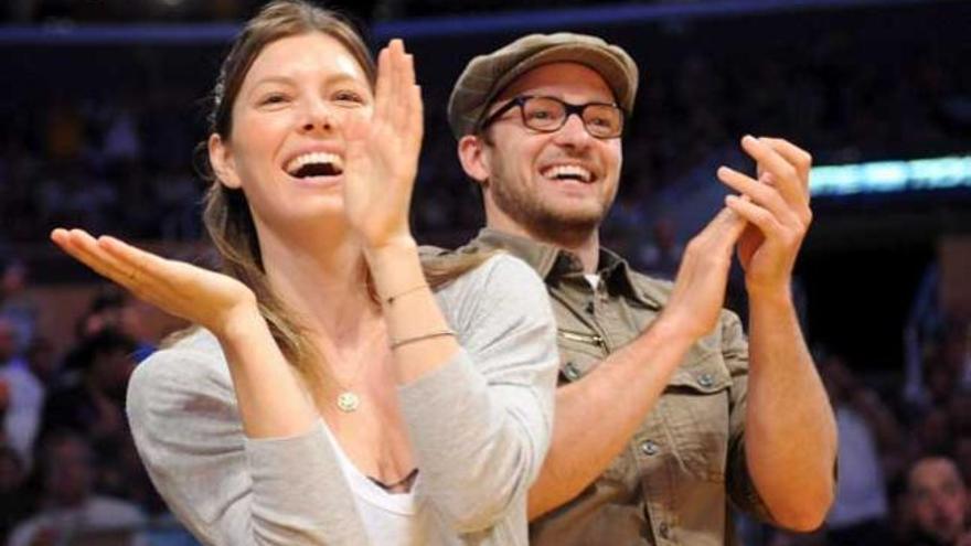 Jessica Biel, junto a Justin Timberlake.