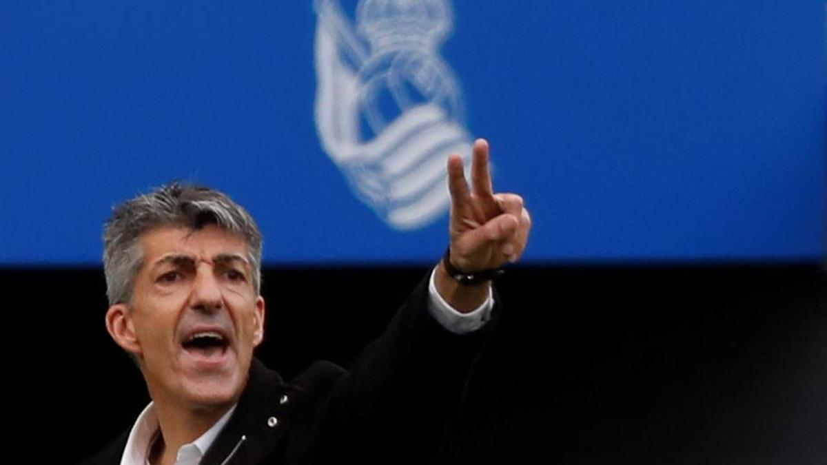 Imanol Alguacil, entrenador de la Real Sociedad