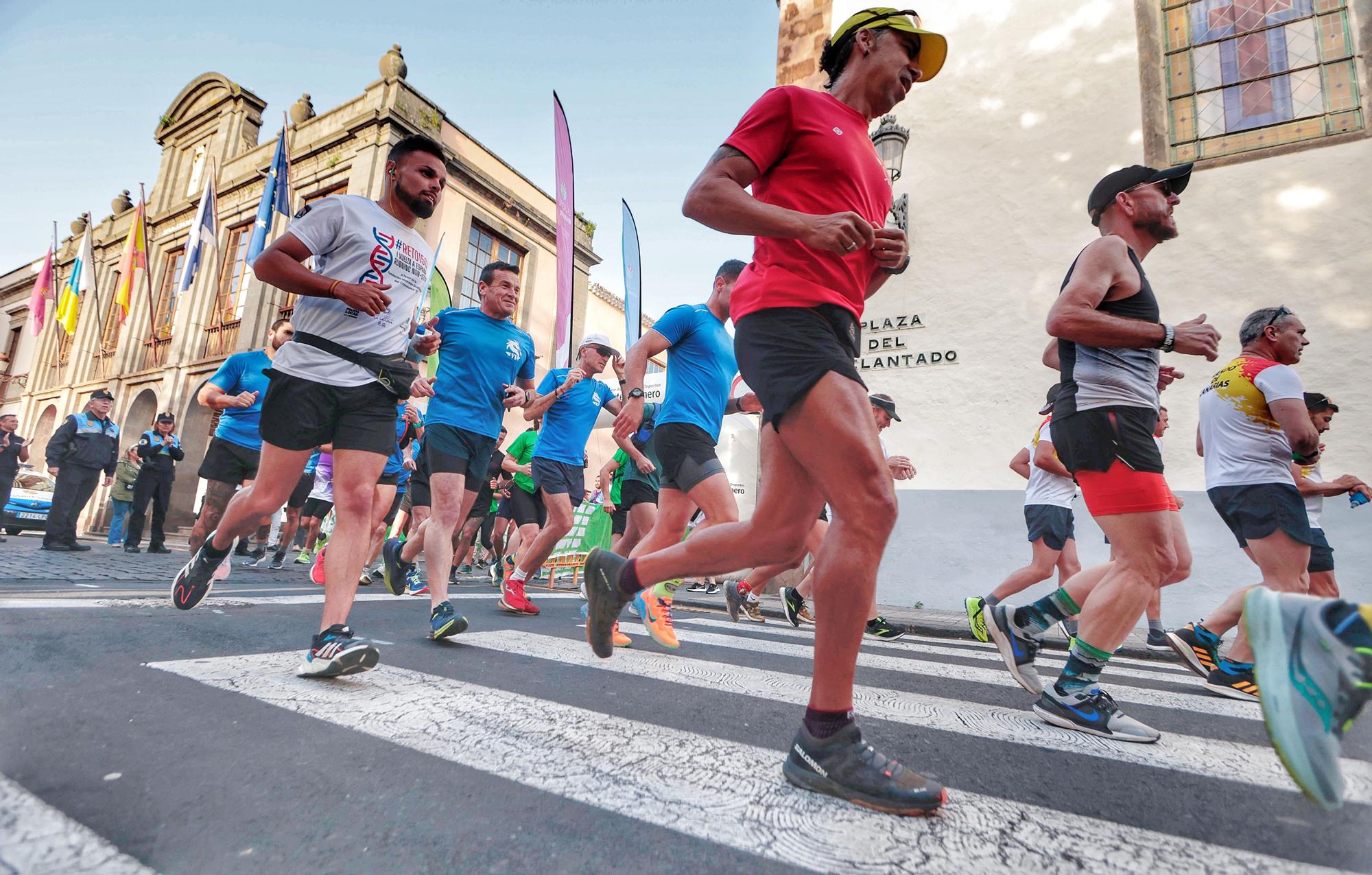 El "Reto 15Q" o primera Vuelta a España de "running" hace escala en La Laguna