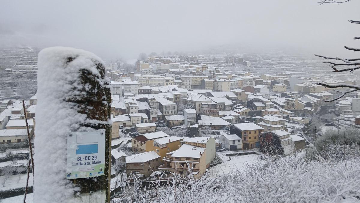 Nieve en el norte de Cáceres: Tornavacas, Piornal y La Garganta