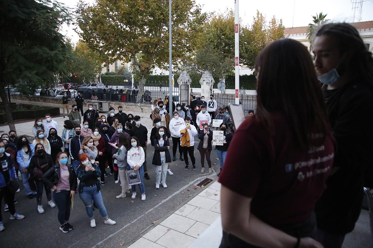 Protesta de los universitarios cordobeses por la LOSU