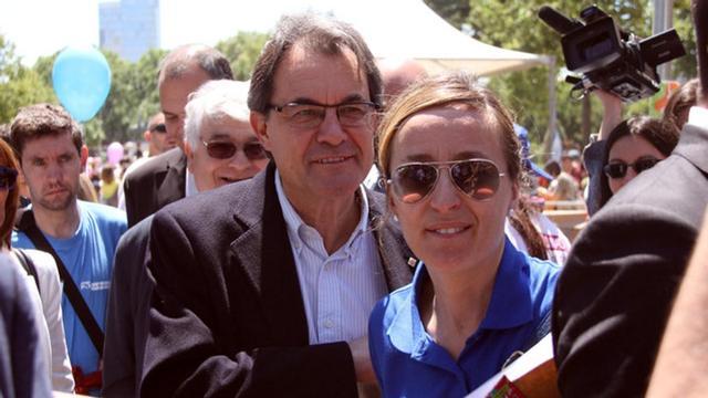 El 'president' Mas, en el parque de la Ciutadella, hoy