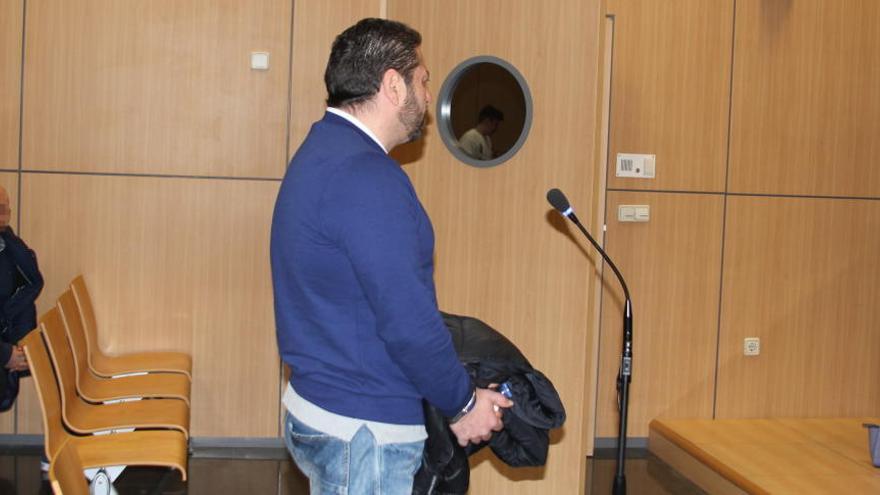 El ahora condenado durante el juicio celebrado en la Audiencia de València.