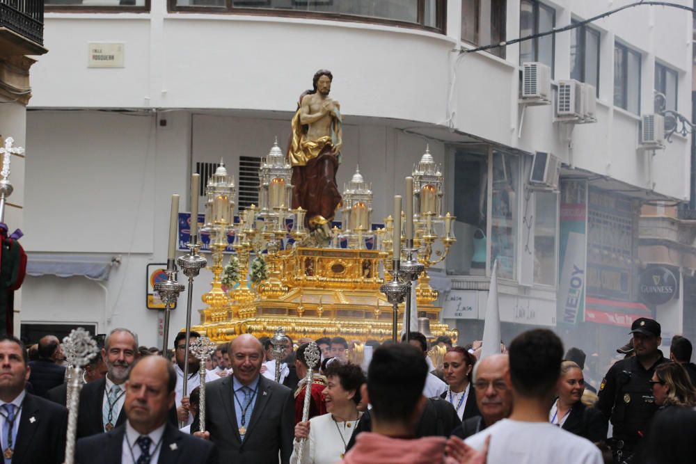 Las imágenes del Resucitado, la procesión del Domingo de Resurrección que pone punto final a la Semana Santa de Málaga