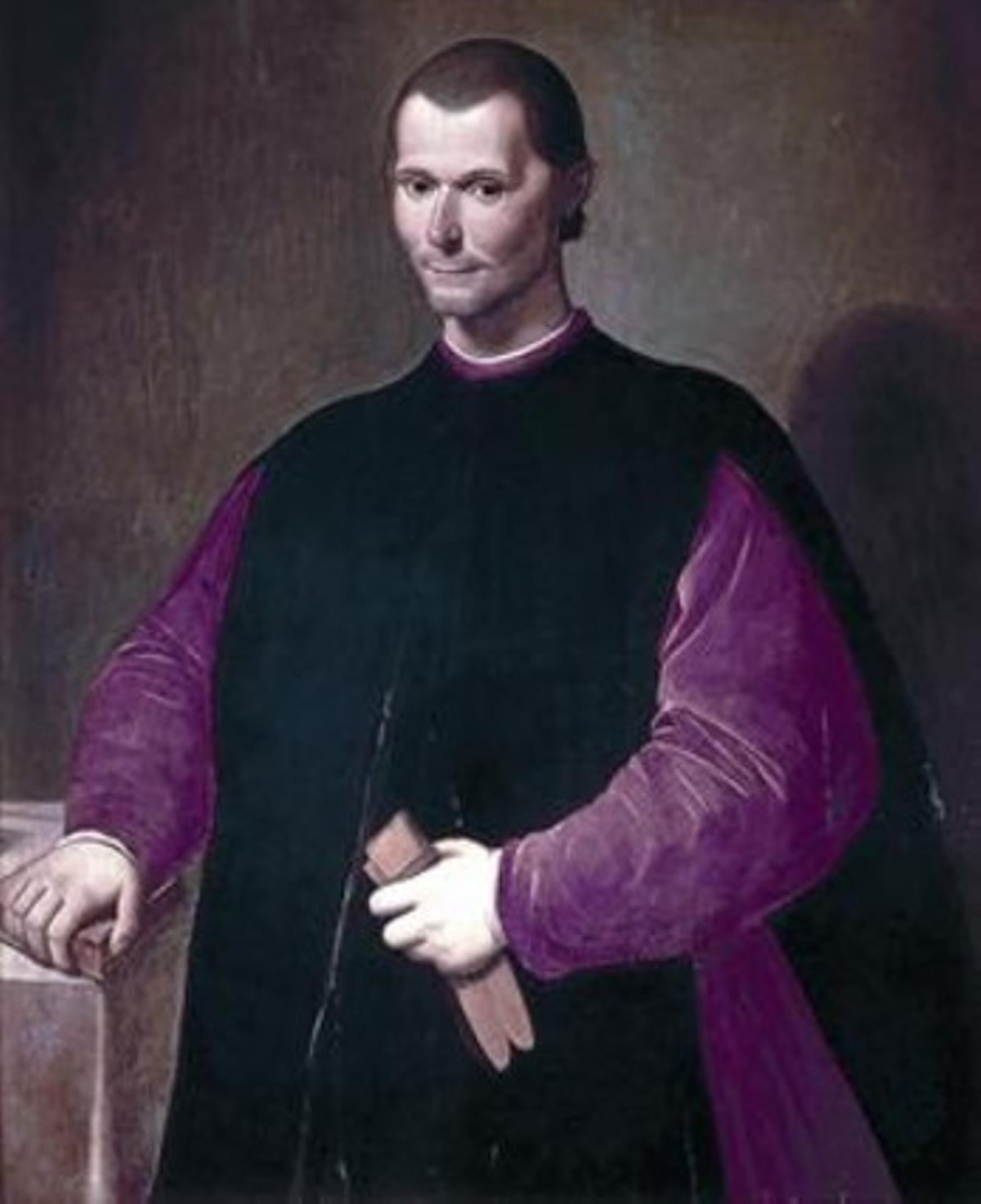Célebre retrato de Maquiavelo, de Santi di Tito, en el Palazzo Vecchio.