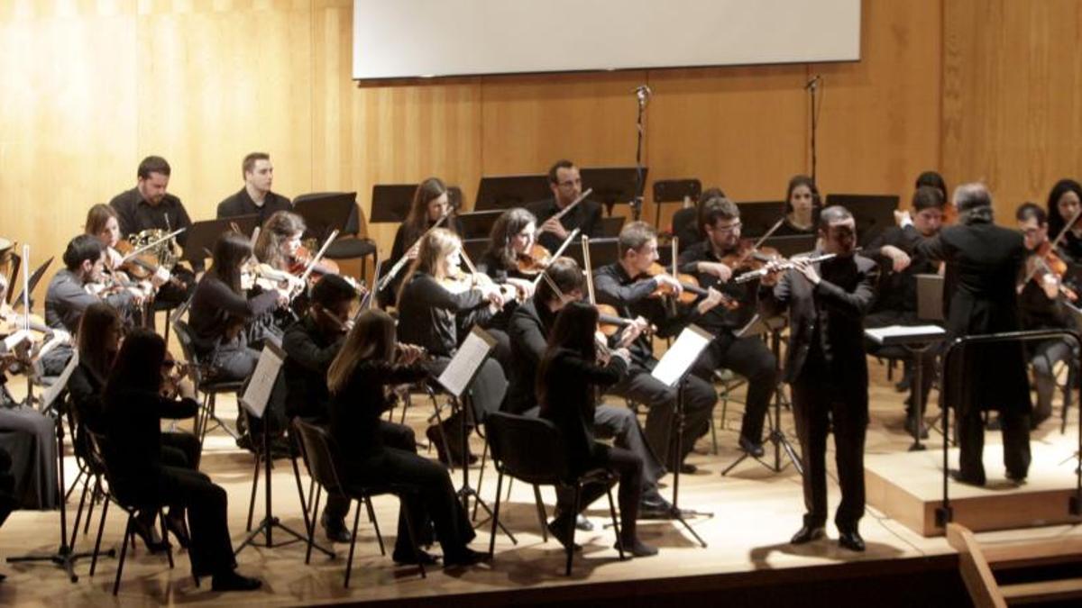 Imagen de archivo de un concierto de la Orquesta Sinfónica del Conservatorio Superior de Vigo.